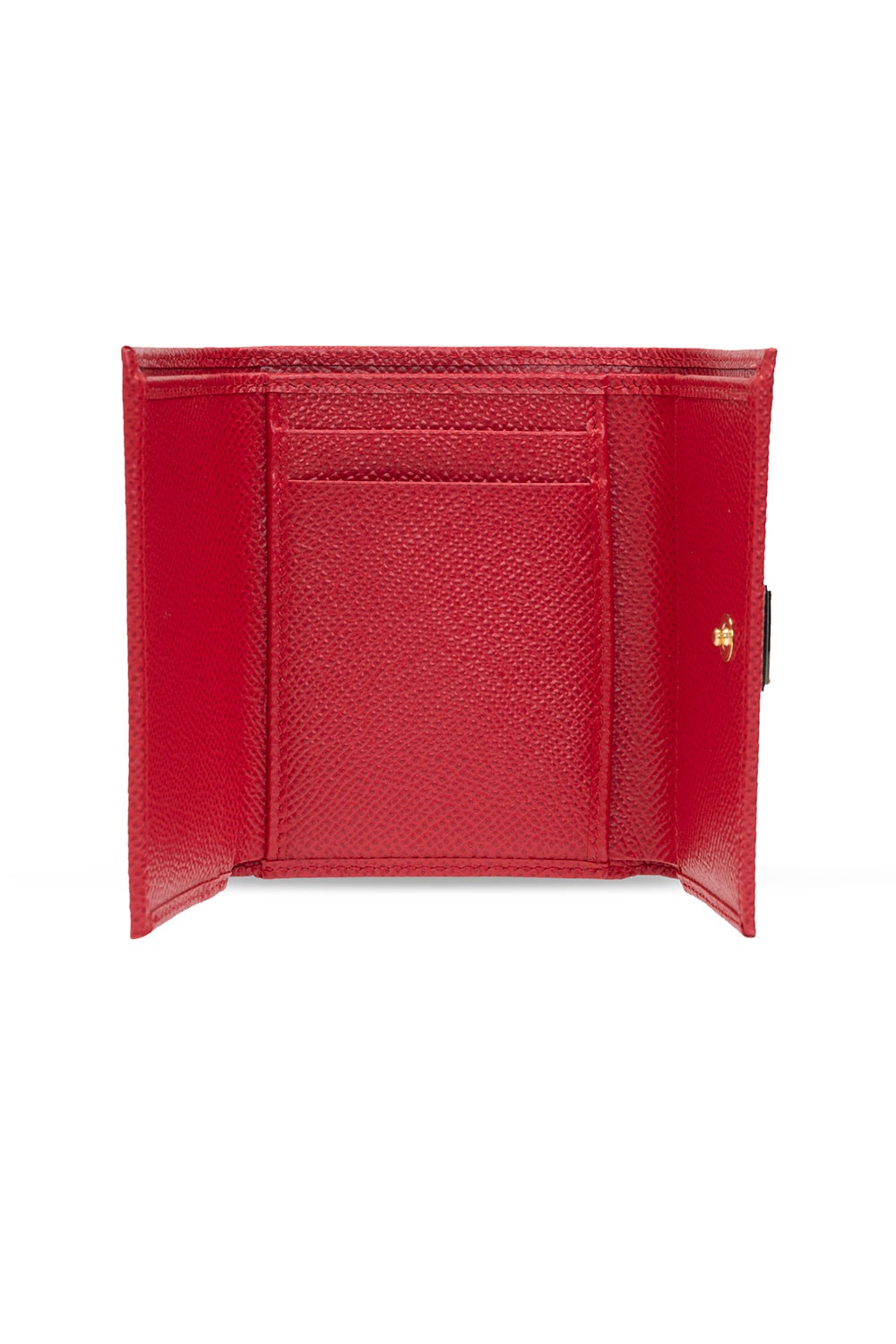 【関税&送料込】Dolce & Gabbana Wallets Bordeaux DOLCE&GABBANA Dorgava DG Rhinestone Compact wallet Trifold